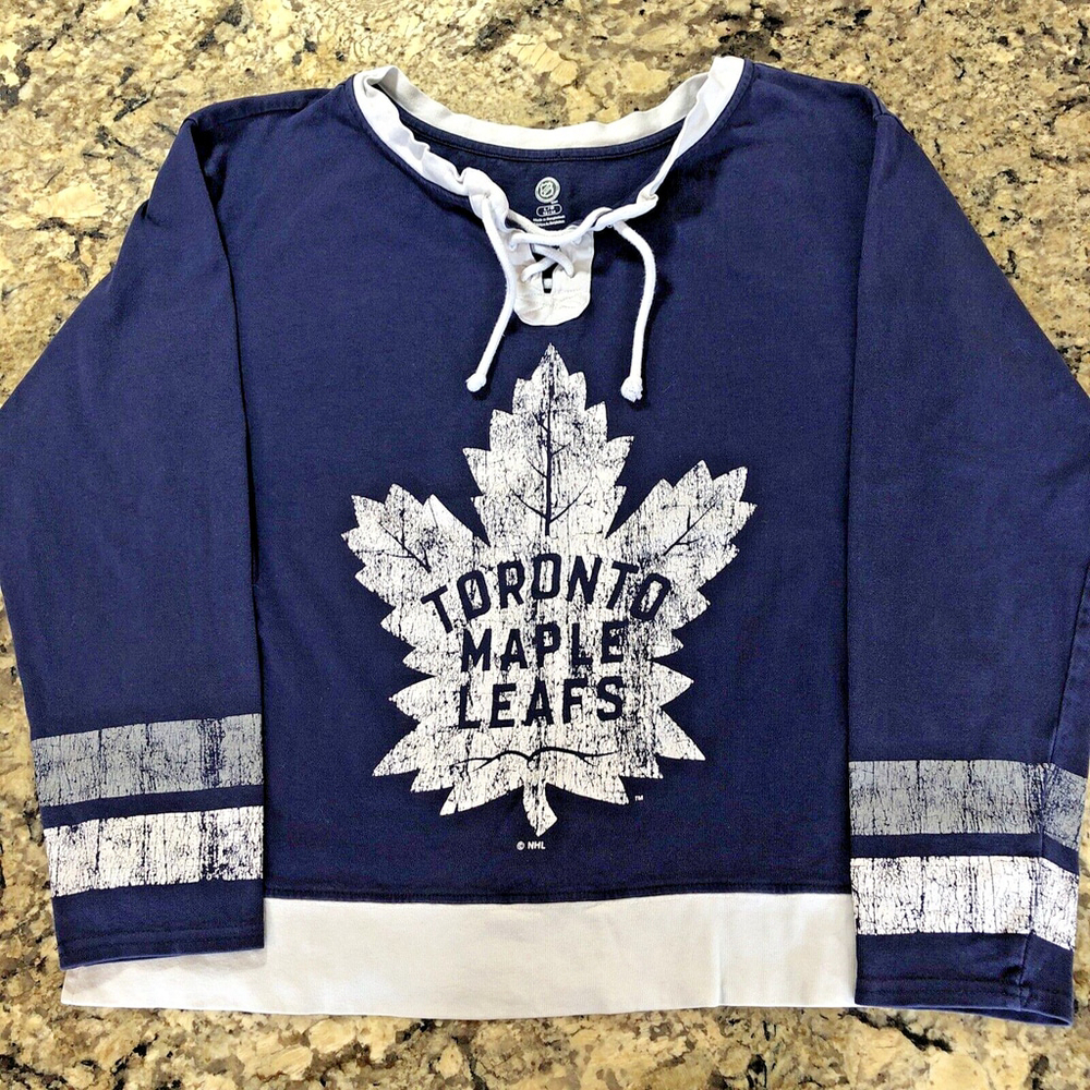Size Large 12/14 NHL Toronto Maple Leafs Womens Sweater Jersey Style Official